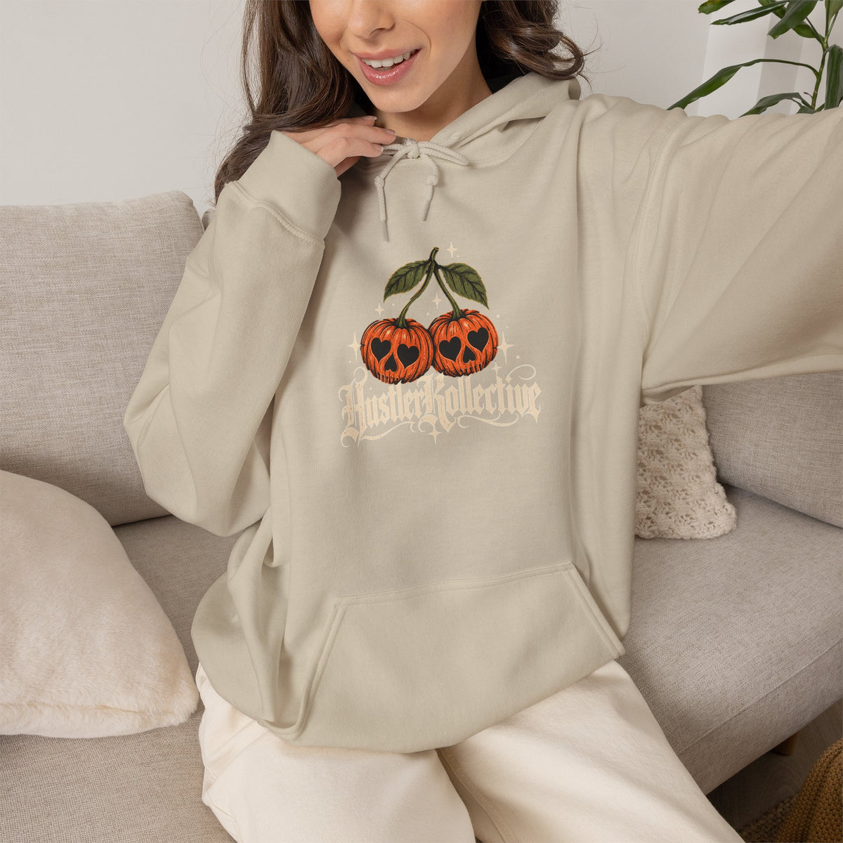 Pumpkin heart eyes -Hooded Sweatshirt