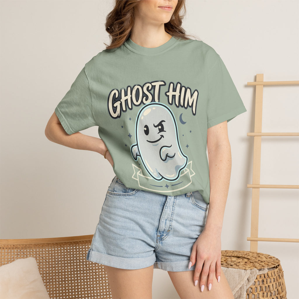 Ghost Him Graphic T-Shirt — Cute Ghost Illustration "Ghost Him" Tee