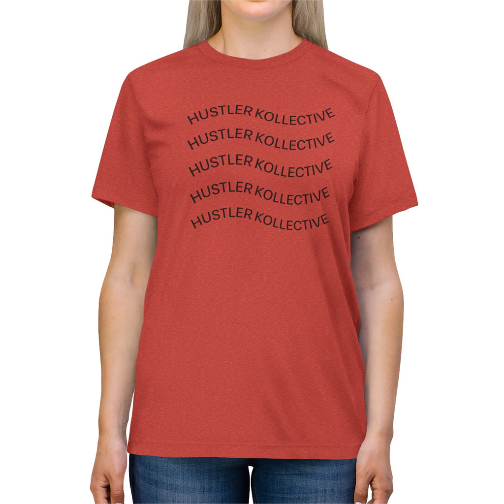 Wavy Minimalist Graphic Tee — Subtle Wave Line Design
