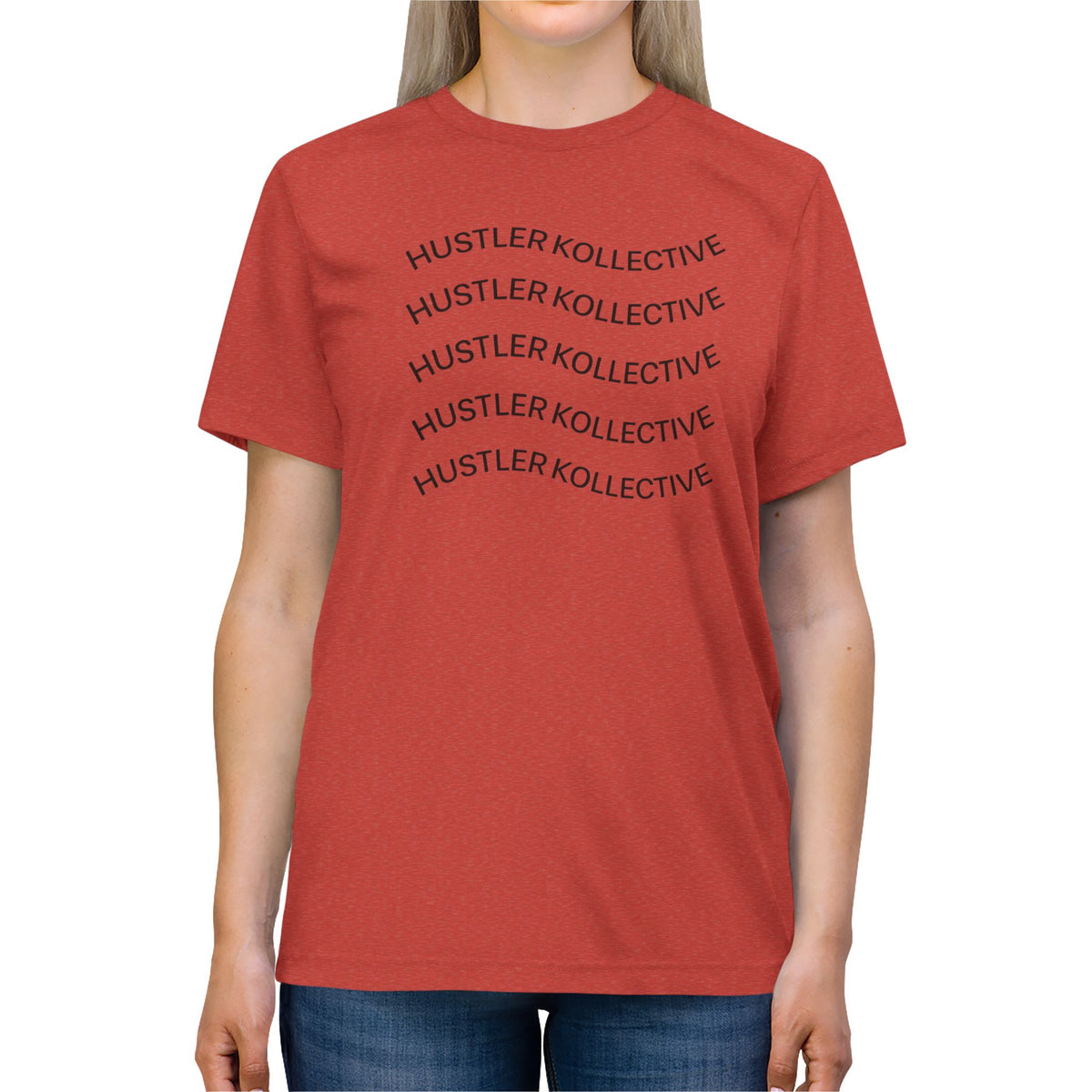 Wavy Minimalist Graphic Tee — Subtle Wave Line Design