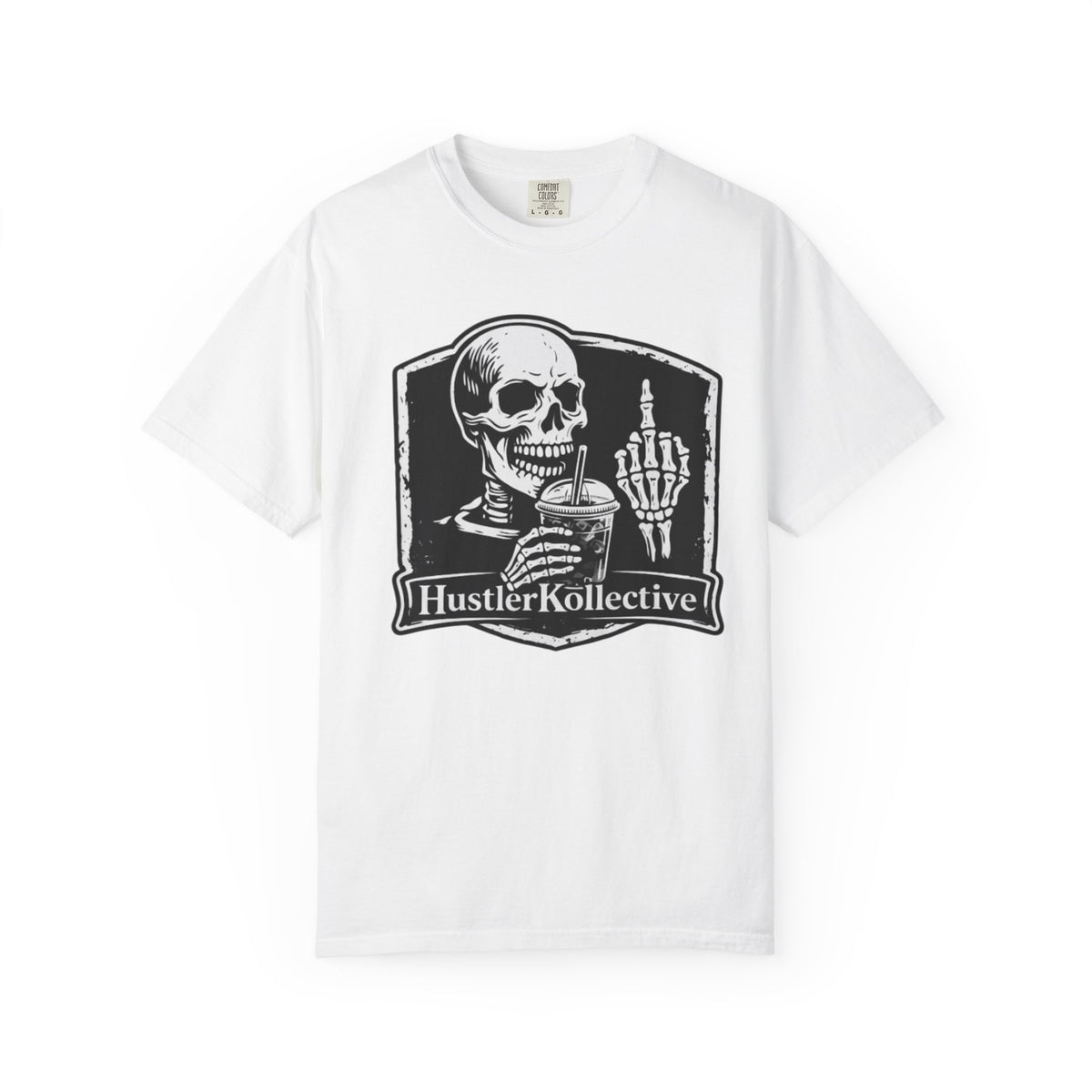 Skull & Iced Coffee T‑Shirt — 'Hustler Kollective Graphic Tee