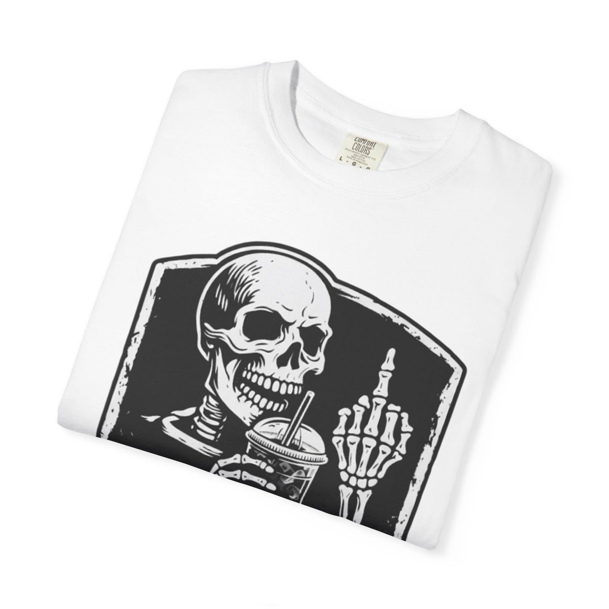 Skull & Iced Coffee T‑Shirt — 'Hustler Kollective Graphic Tee