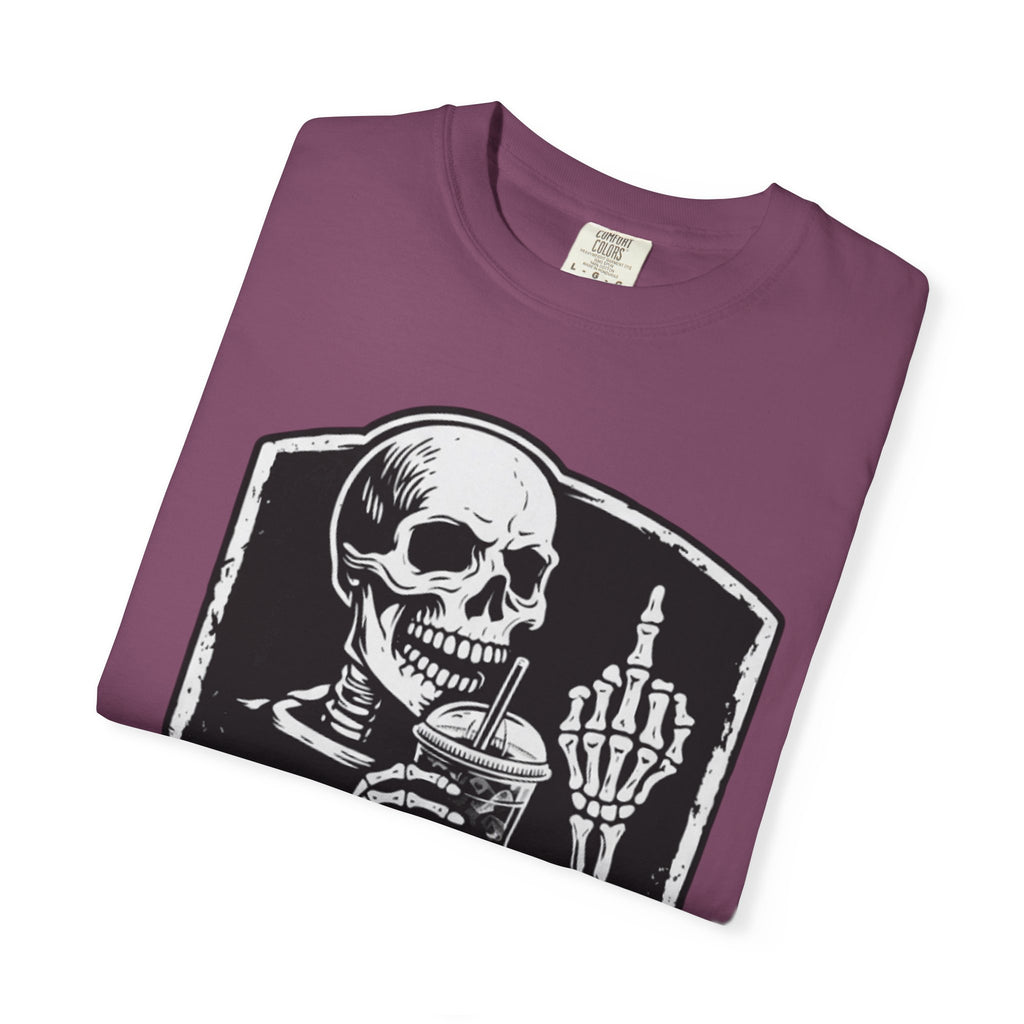 Skull & Iced Coffee T‑Shirt — 'Hustler Kollective Graphic Tee