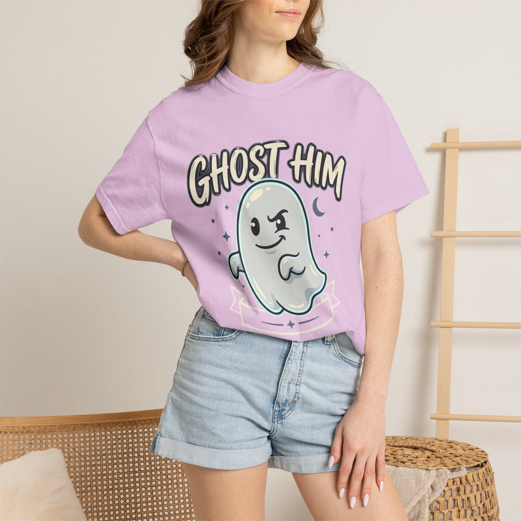 Ghost Him Graphic T-Shirt — Cute Ghost Illustration "Ghost Him" Tee