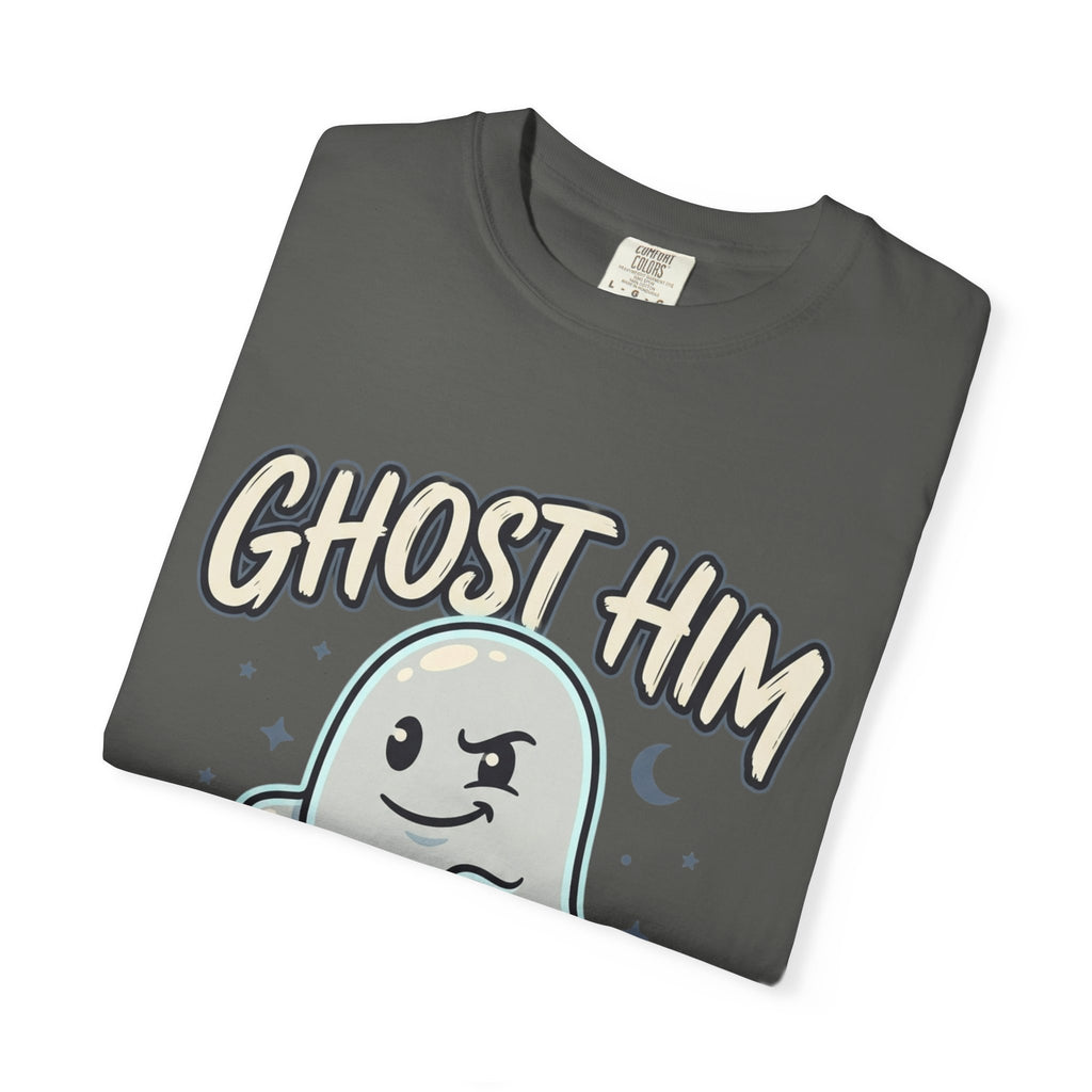 Ghost Him Graphic T-Shirt — Cute Ghost Illustration "Ghost Him" Tee