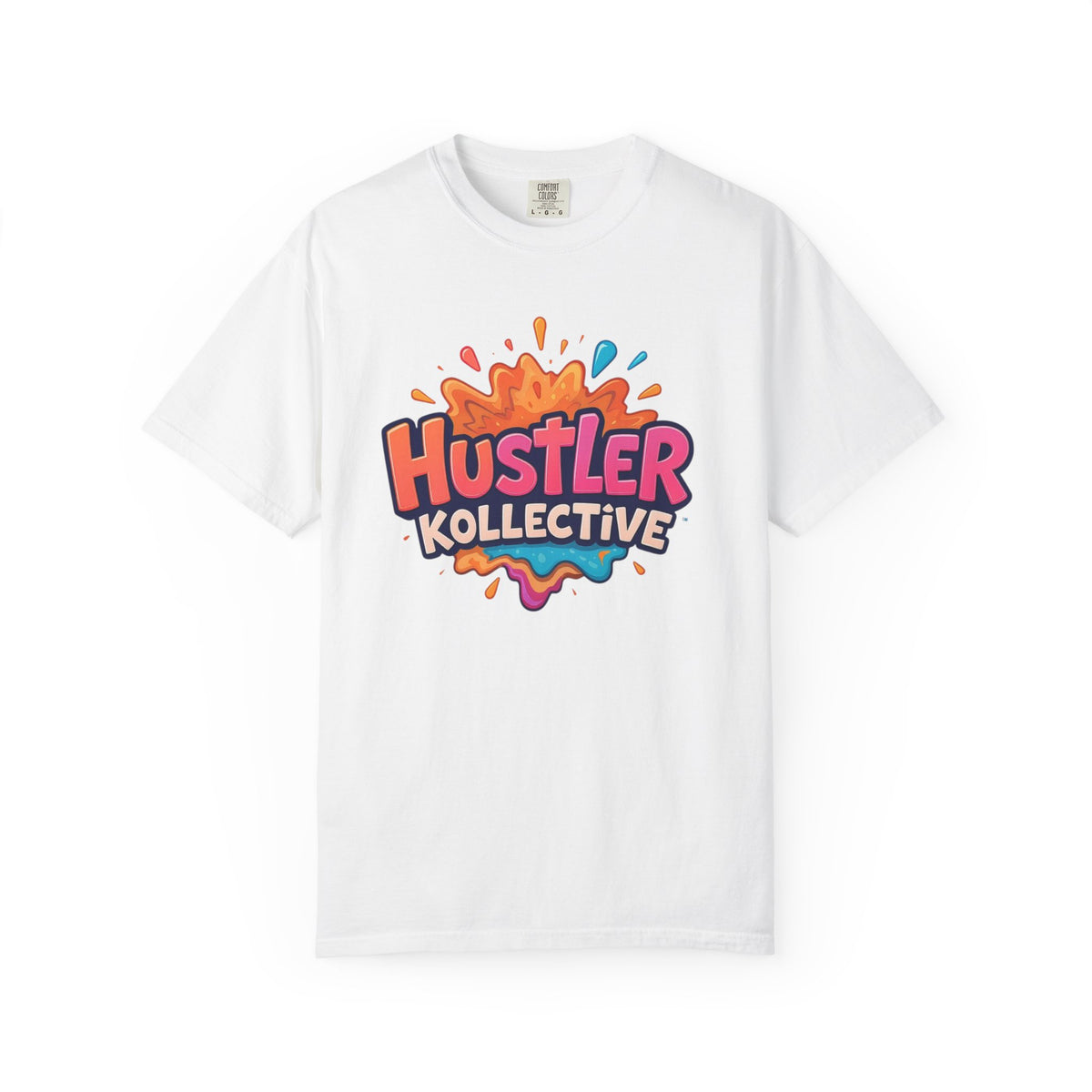 Hustler Kollective T-Shirt — Colorful Splash Logo Tee