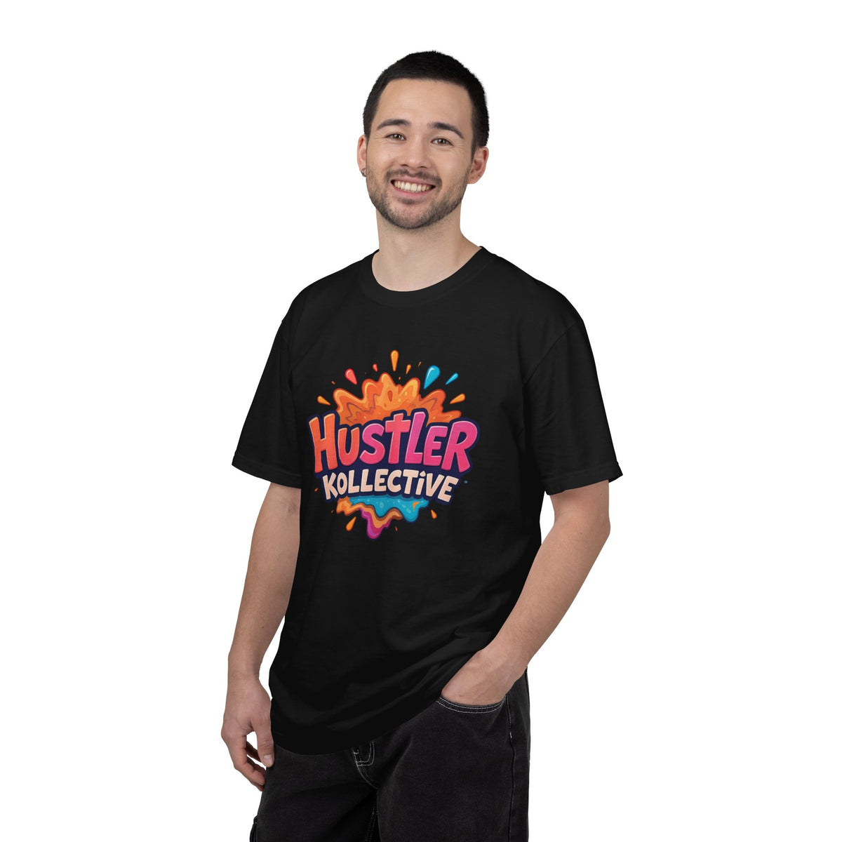 Hustler Kollective T-Shirt — Colorful Splash Logo Tee