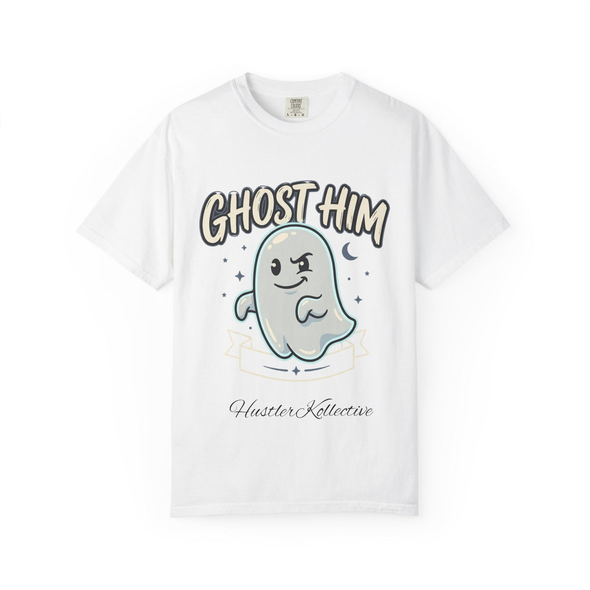 Ghost Him Graphic T-Shirt — Cute Ghost Illustration "Ghost Him" Tee