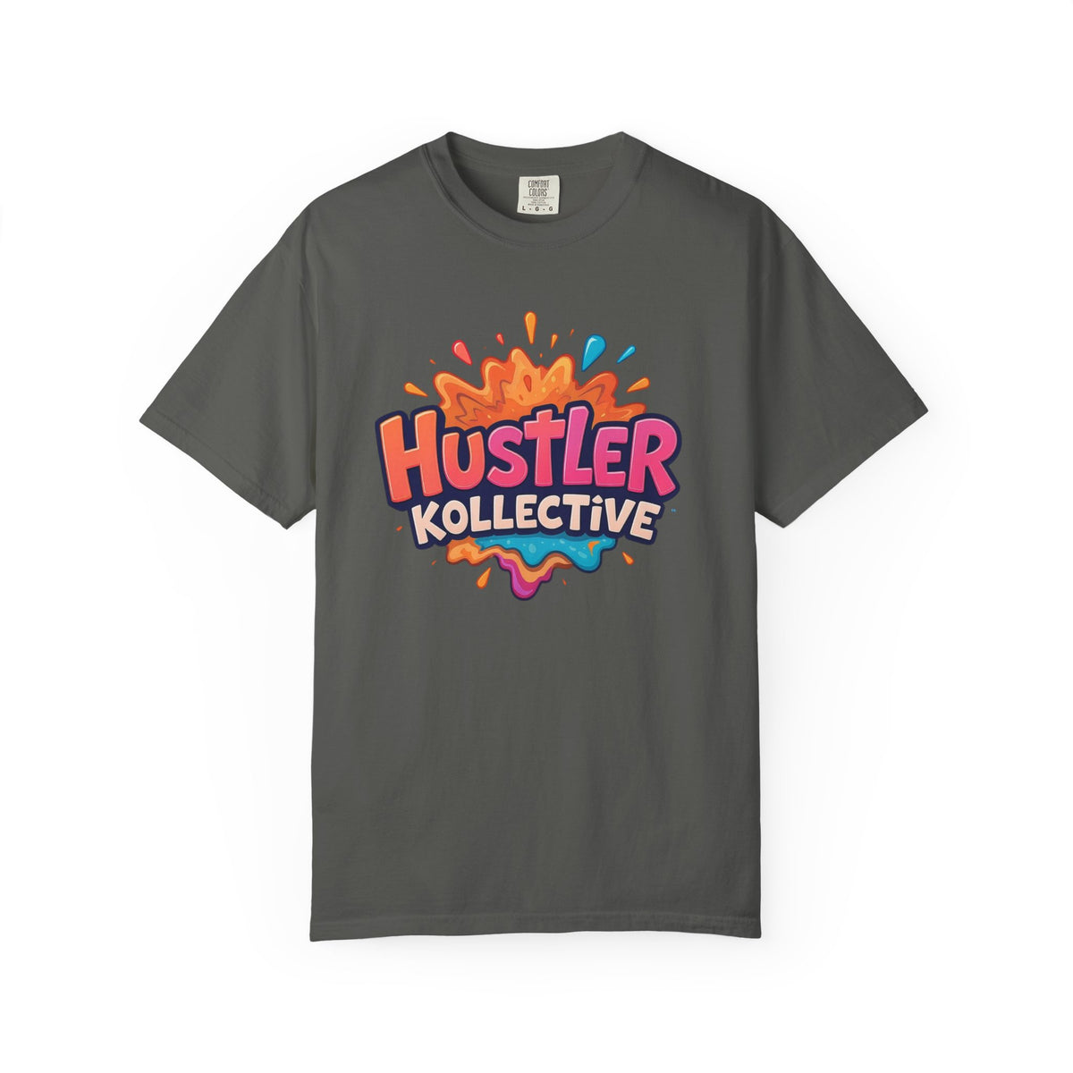 Hustler Kollective T-Shirt — Colorful Splash Logo Tee
