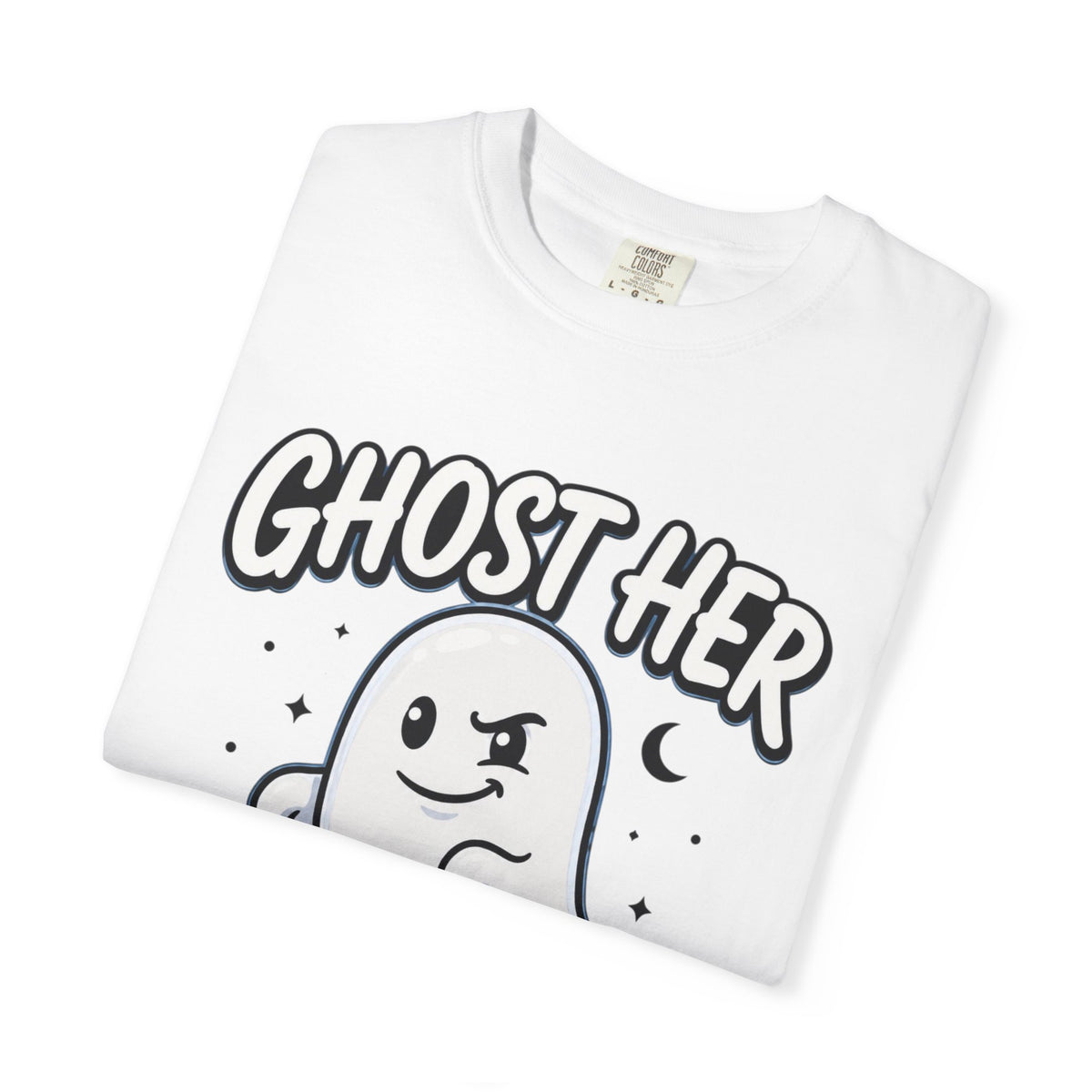 Ghost Her Graphic T-Shirt — Playful Halloween Tee