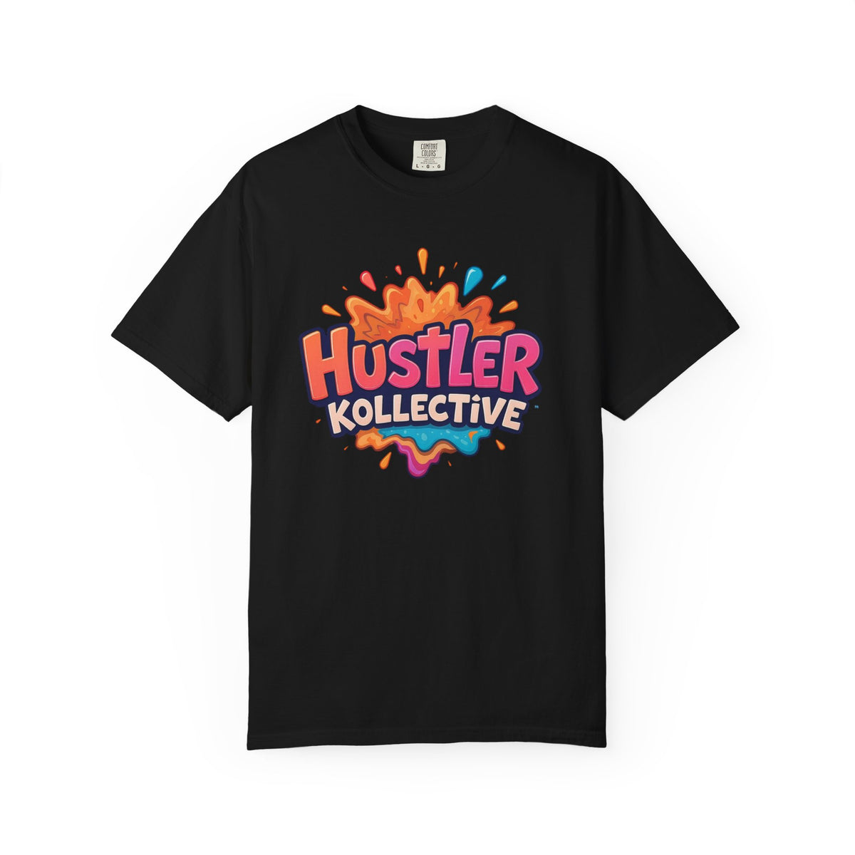 Hustler Kollective T-Shirt — Colorful Splash Logo Tee