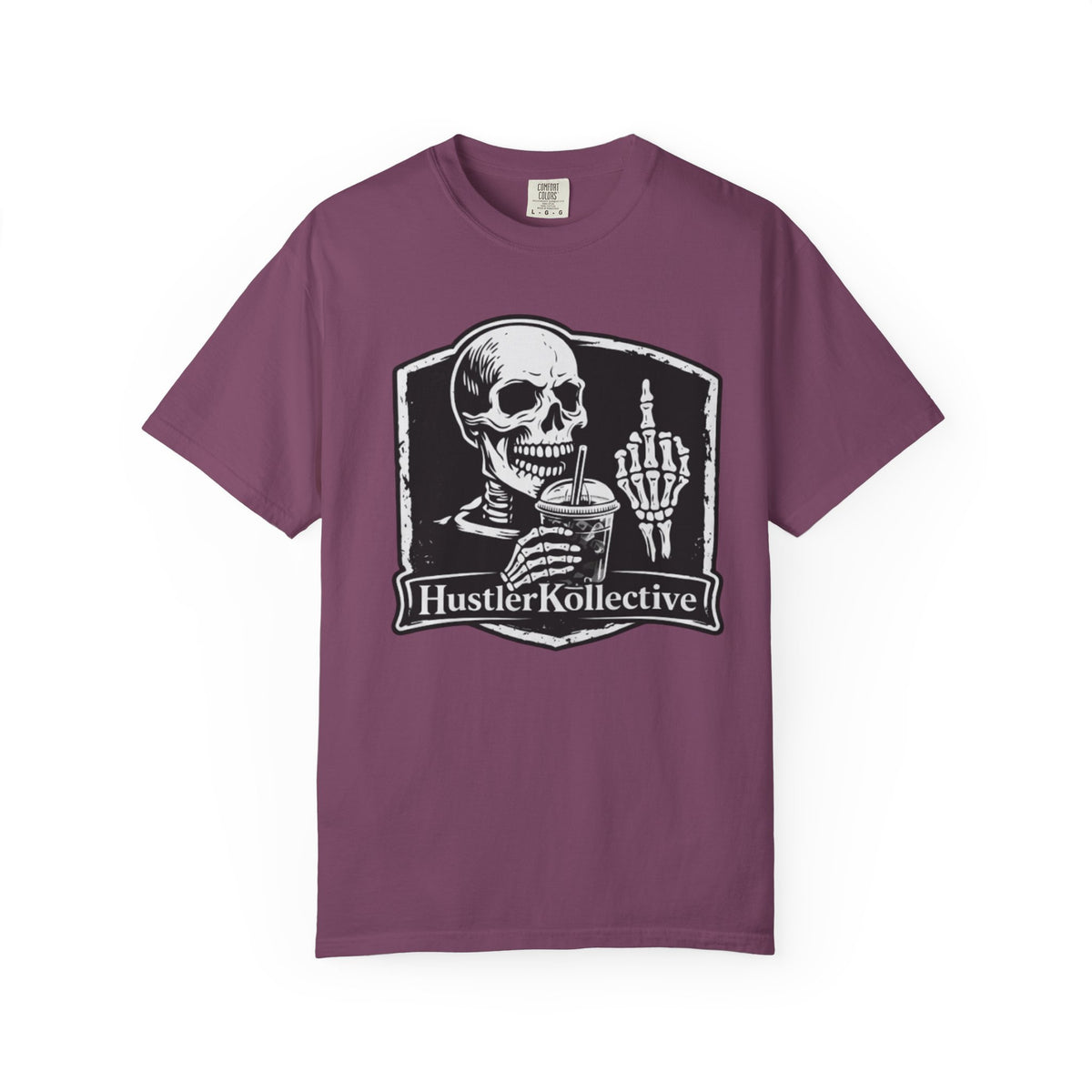 Skull & Iced Coffee T‑Shirt — 'Hustler Kollective Graphic Tee