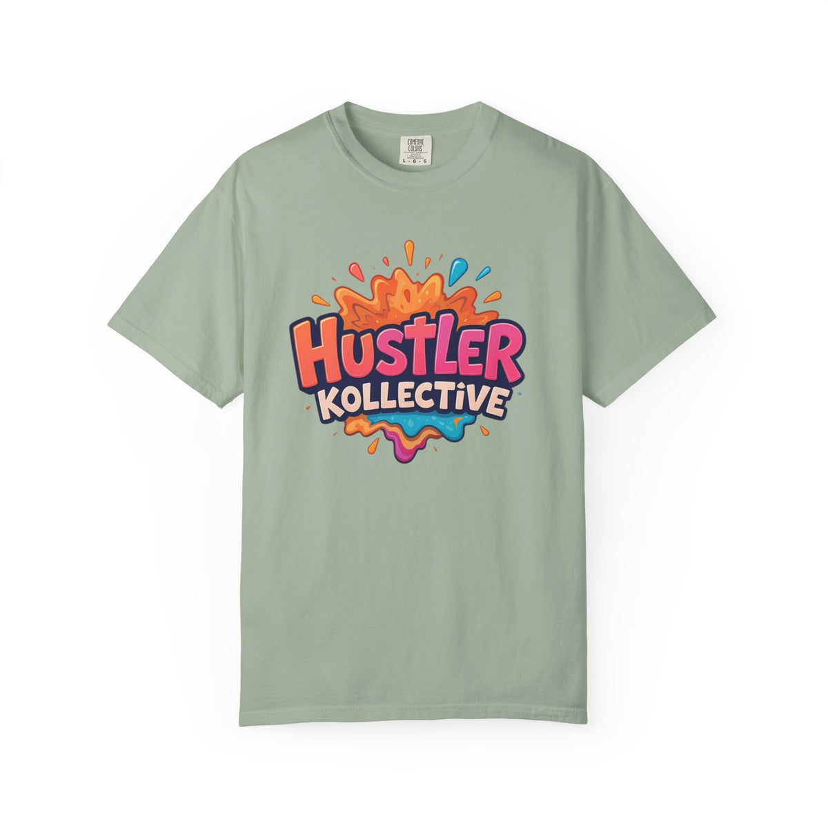 Hustler Kollective T-Shirt — Colorful Splash Logo Tee