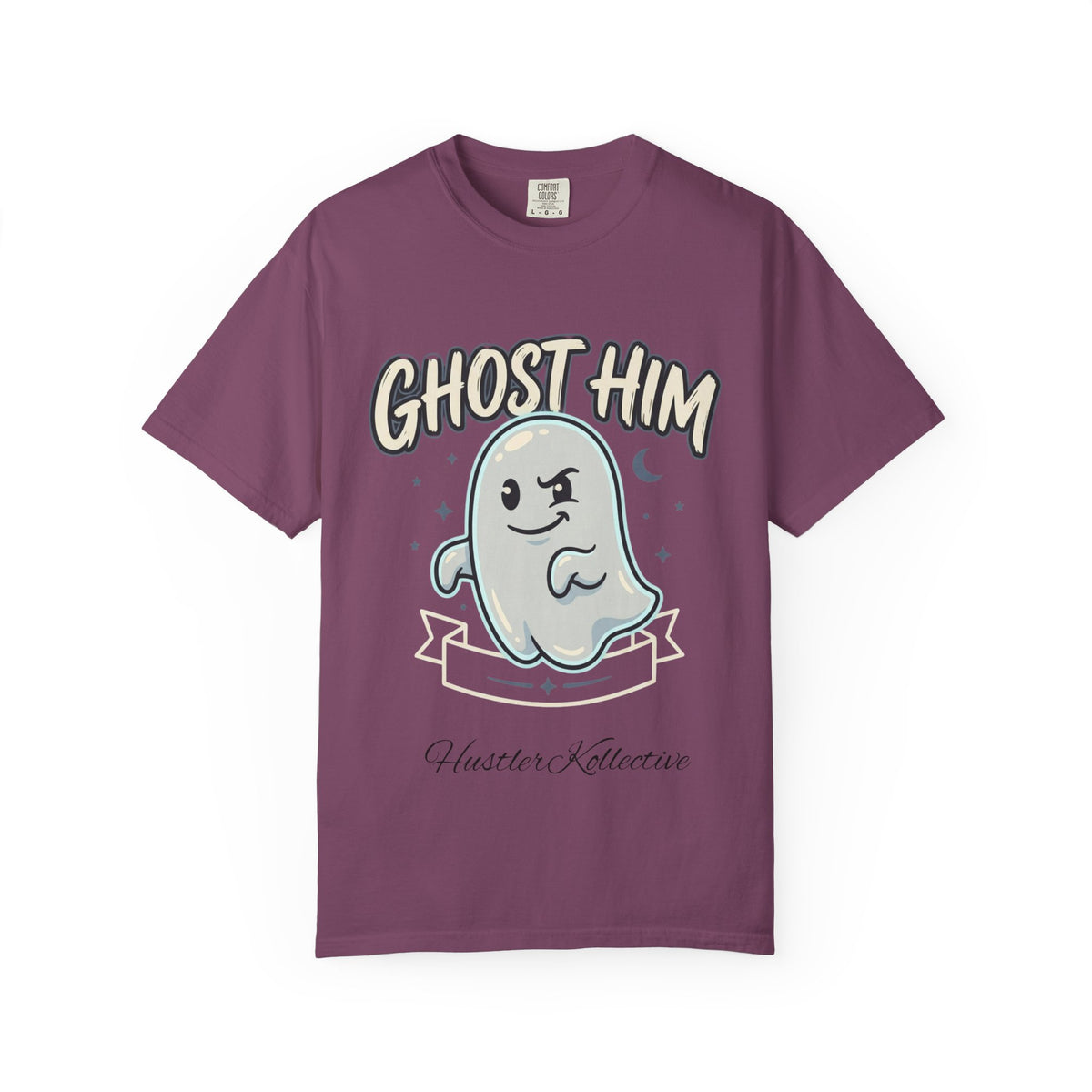 Ghost Him Graphic T-Shirt — Cute Ghost Illustration "Ghost Him" Tee