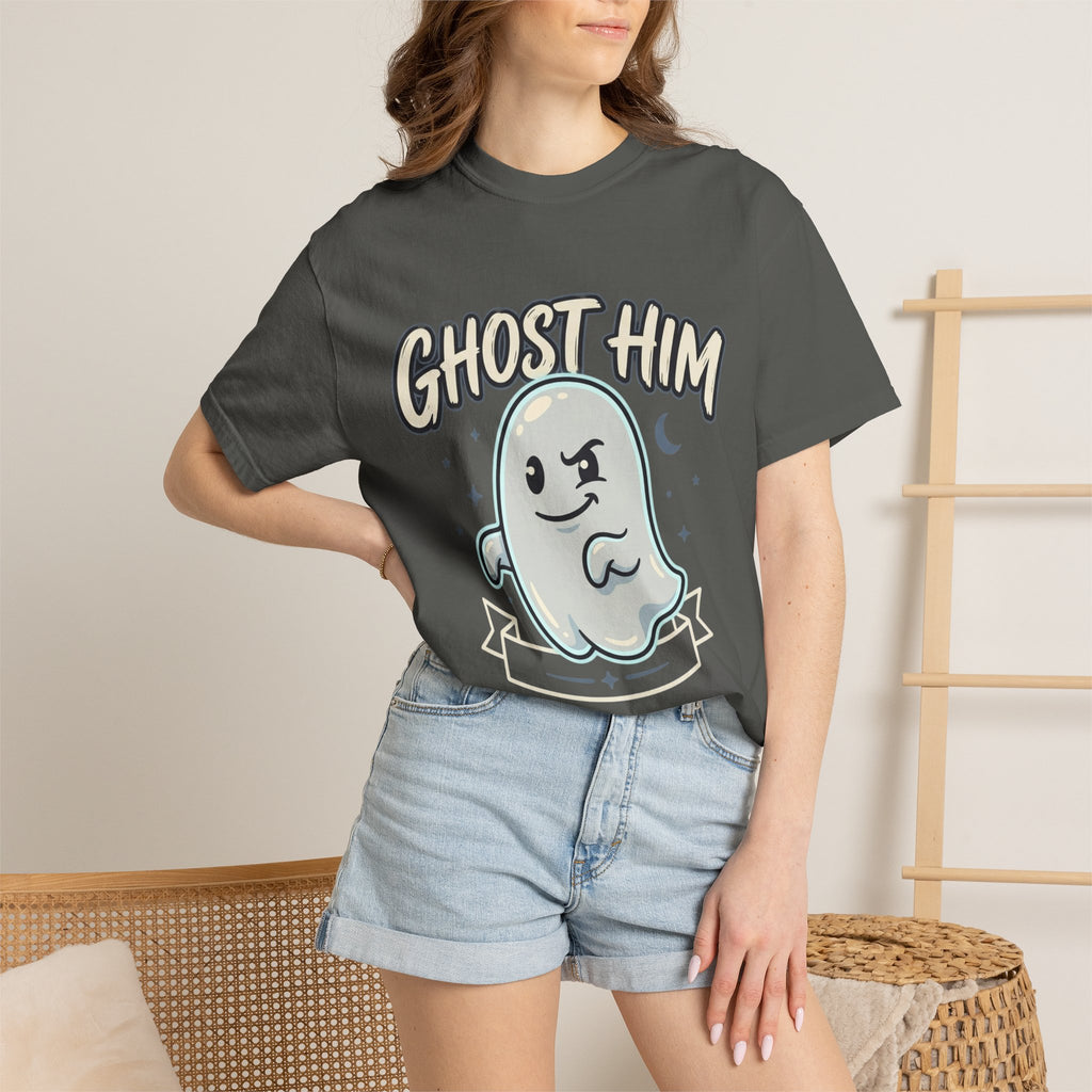 Ghost Him Graphic T-Shirt — Cute Ghost Illustration "Ghost Him" Tee