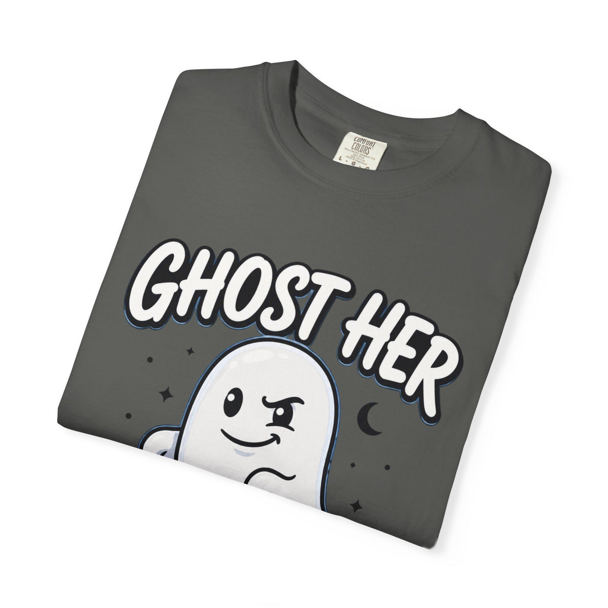 Ghost Her Graphic T-Shirt — Playful Halloween Tee