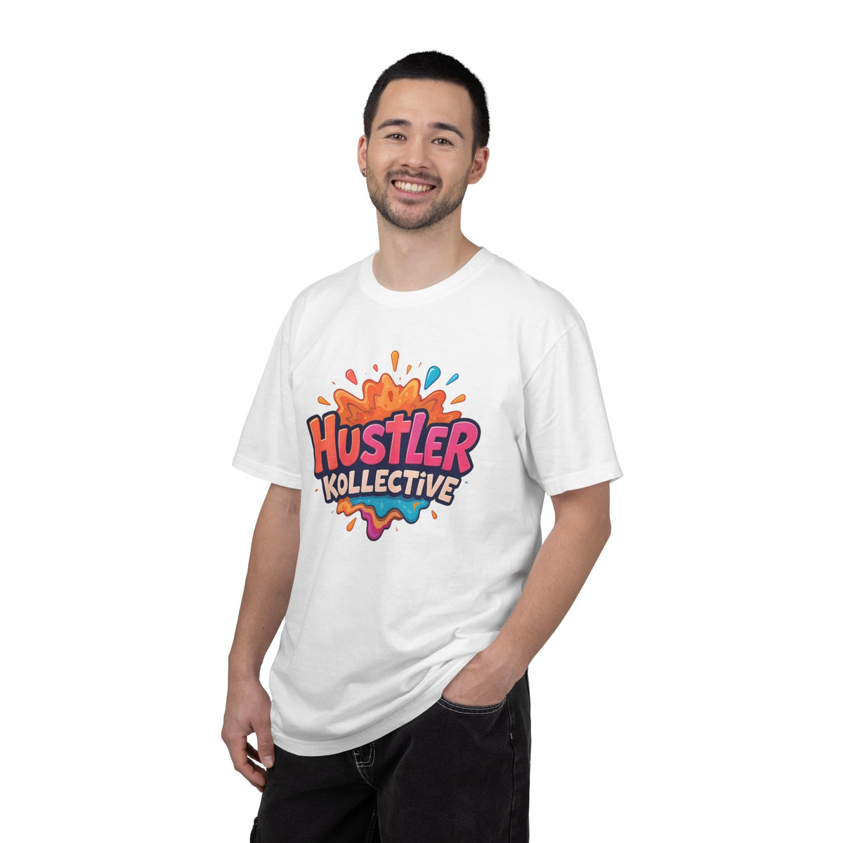 Hustler Kollective T-Shirt — Colorful Splash Logo Tee