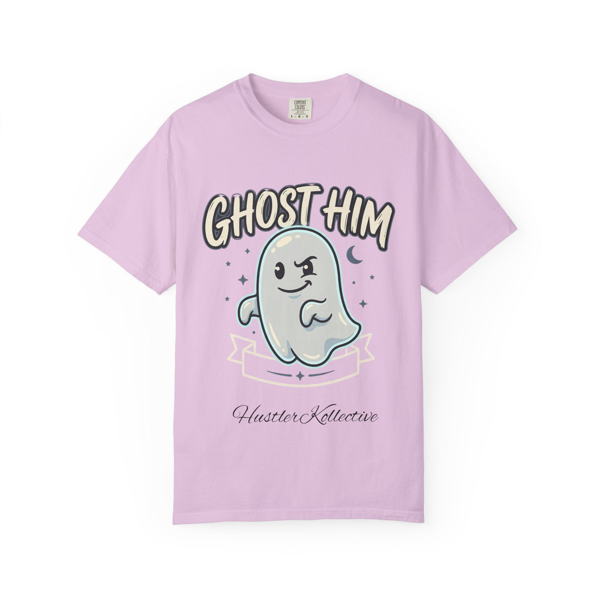 Ghost Him Graphic T-Shirt — Cute Ghost Illustration "Ghost Him" Tee